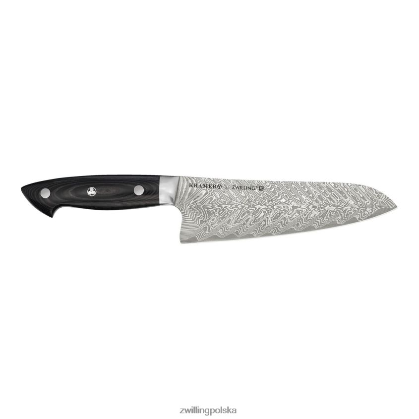 sztućce pl Zwilling kramer - 7-calowy nóż santoku z kolekcji euroline ze stali damasceńskiej o delikatnym ostrzu 48N488129