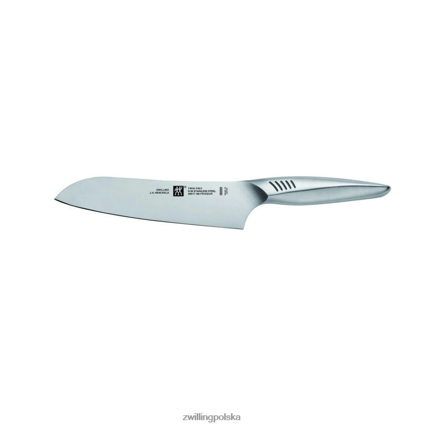 sztućce pl Zwilling Nóż santoku twin fin ii o długości 7 cali i cienkich krawędziach 48N488411