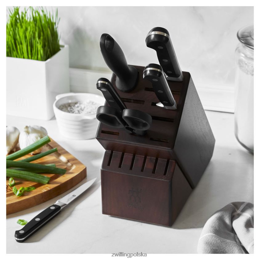 sztućce pl Zwilling professional s 7-częściowy zestaw bloków na noże, orzech 48N488114