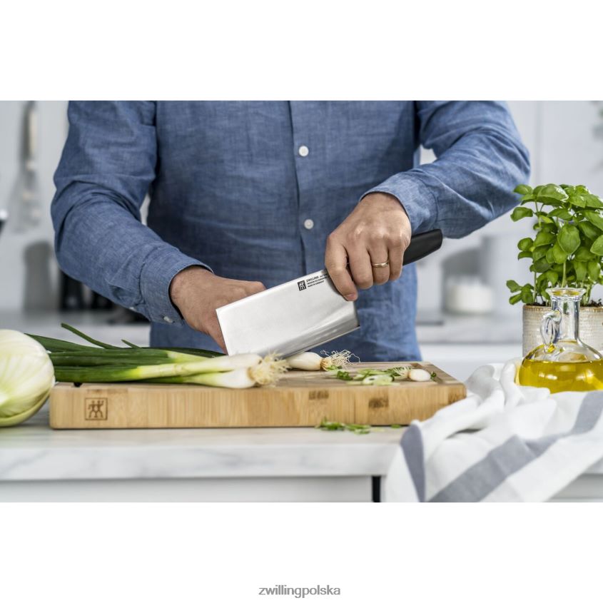 sztućce pl Zwilling all*star 7-calowy, chiński nóż szefa kuchni, czarny mat 48N488215