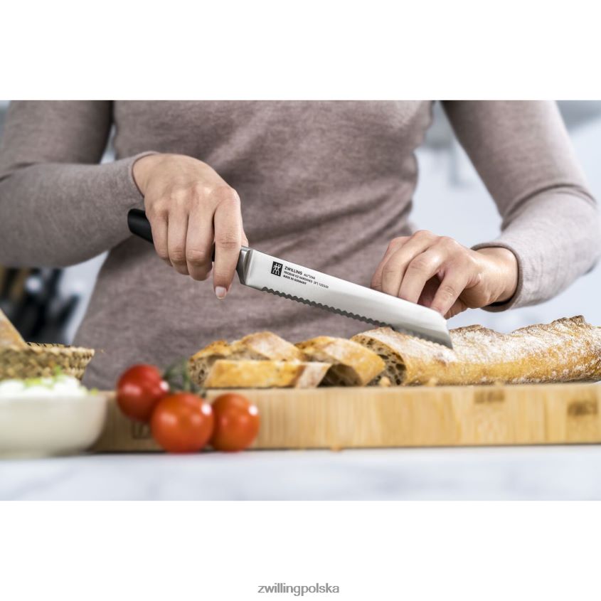 sztućce pl Zwilling all * star 8-calowy, nóż do chleba, czarny mat 48N488340
