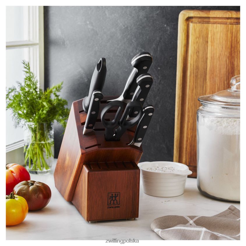 sztućce pl Zwilling pro 7-częściowy zestaw bloków na noże, akacja 48N48893