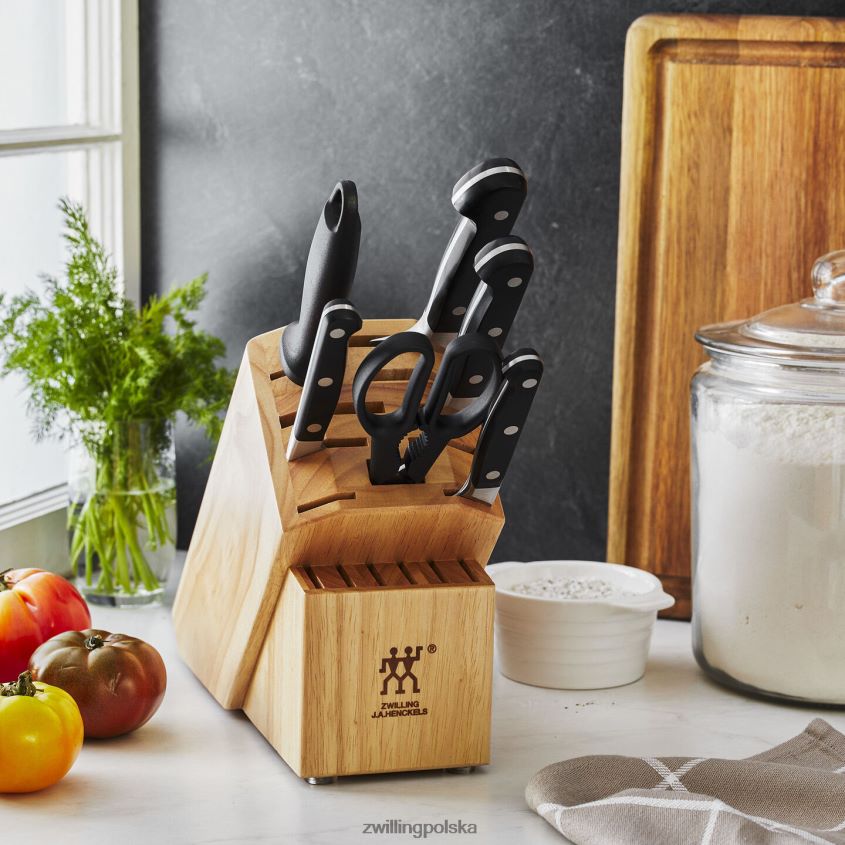 sztućce pl Zwilling pro 7-częściowy zestaw bloków na noże, kolor naturalny 48N48894