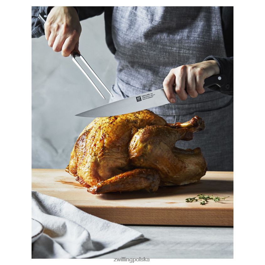sztućce pl Zwilling pro 2-częściowy zestaw, nóż i widelec do rzeźbienia 48N48877