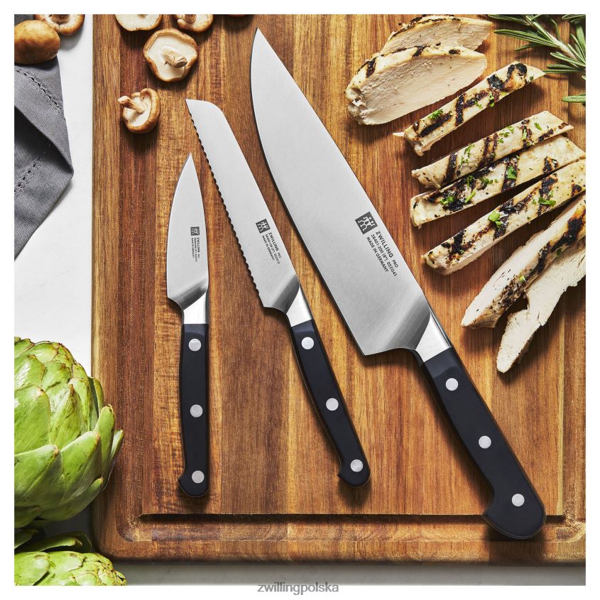 sztućce pl Zwilling pro 3-częściowy zestaw noży startowych 48N48822