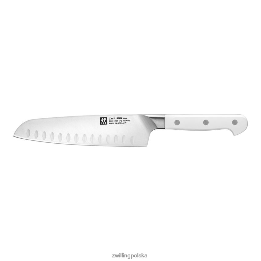 sztućce pl Zwilling pro le blanc 7-calowy, wąski nóż santoku z wydrążoną krawędzią 48N488212