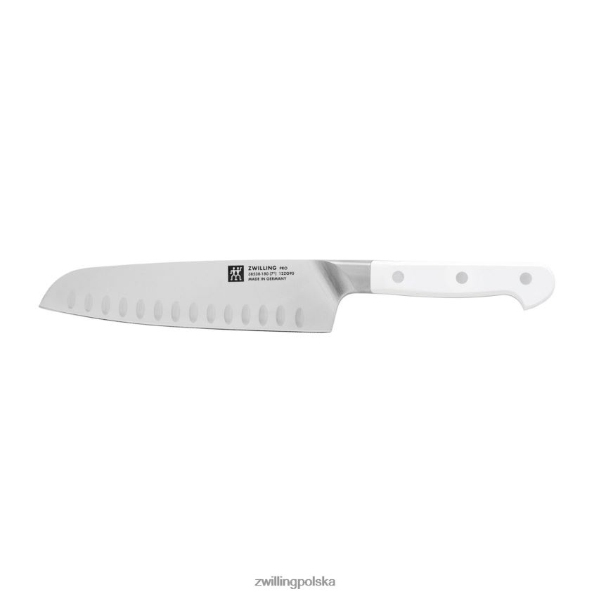 sztućce pl Zwilling pro le blanc 7-calowy, wąski nóż santoku z wydrążoną krawędzią 48N488212