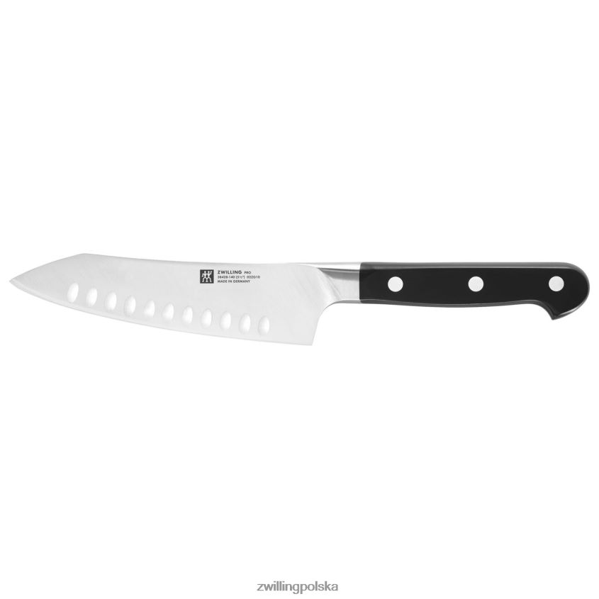 sztućce pl Zwilling profesjonalny 5,5-calowy nóż santoku na biegunach, z wydrążoną krawędzią 48N488154