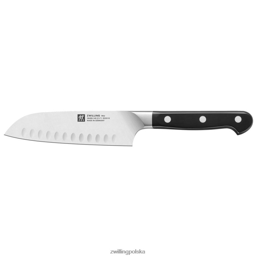 sztućce pl Zwilling profesjonalny nóż santoku o średnicy 5,5 cala z wydrążoną krawędzią 48N48873